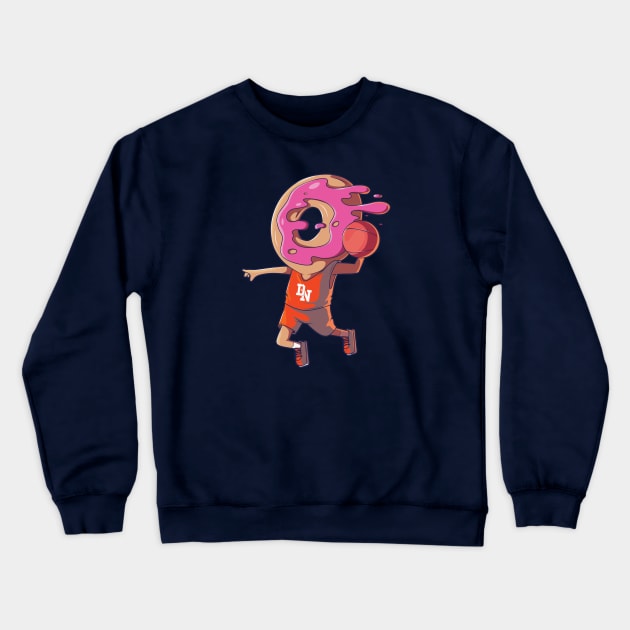 Donut Dunk Crewneck Sweatshirt by SLAG_Creative